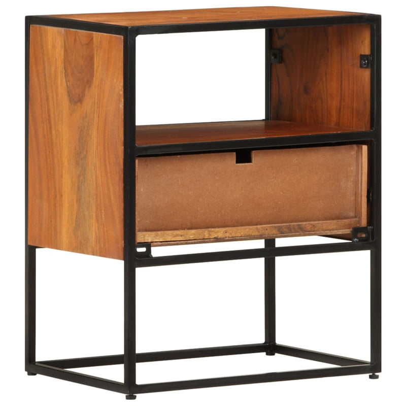 vidaXL Bed Cabinet 40x30x50 cm Solid Acacia Wood