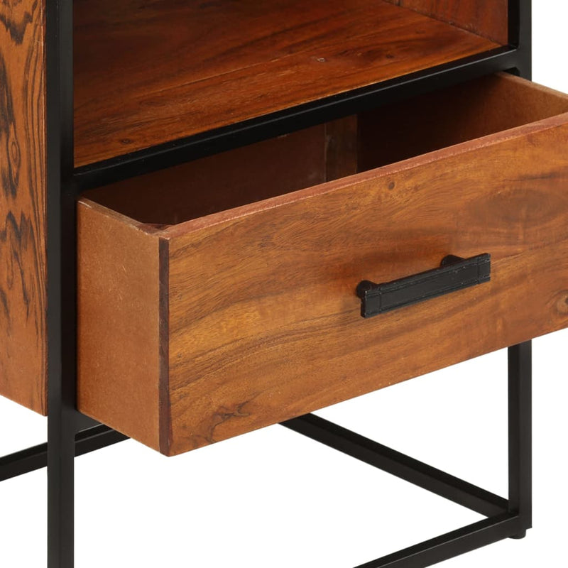 vidaXL Bed Cabinet 40x30x50 cm Solid Acacia Wood