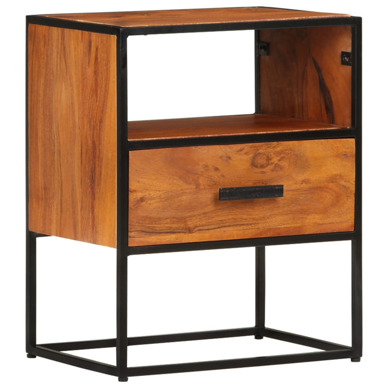 vidaXL Bed Cabinet 40x30x50 cm Solid Acacia Wood