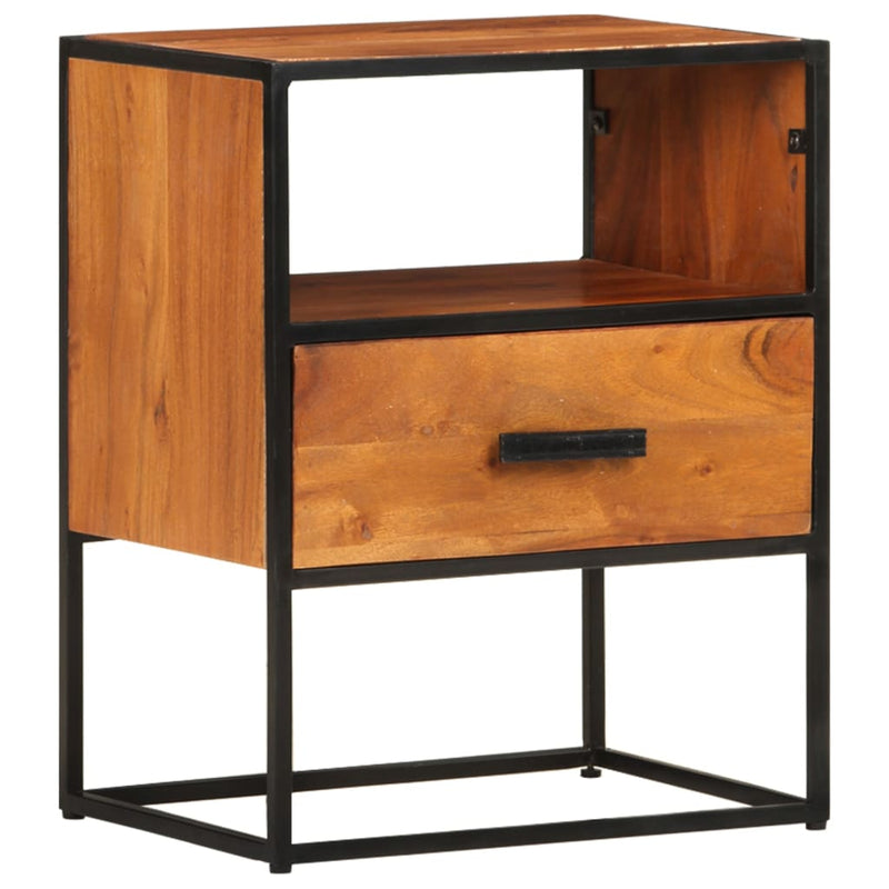 vidaXL Bed Cabinet 40x30x50 cm Solid Acacia Wood