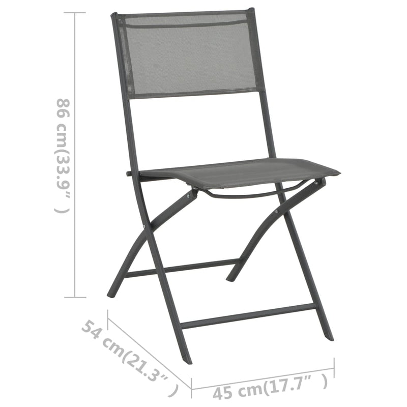 vidaXL 7 Piece Outdoor Dining Set Steel