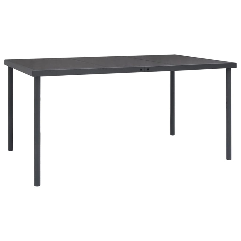 vidaXL 9 Piece Outdoor Dining Set Steel