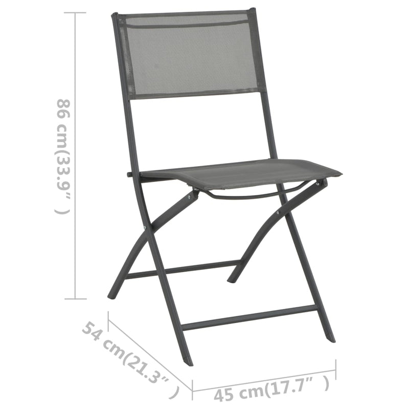 vidaXL 5 Piece Outdoor Dining Set Steel