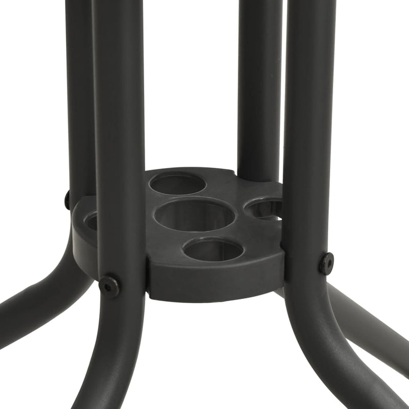 vidaXL 5 Piece Outdoor Dining Set Steel