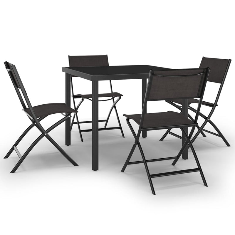 vidaXL 5 Piece Outdoor Dining Set Steel