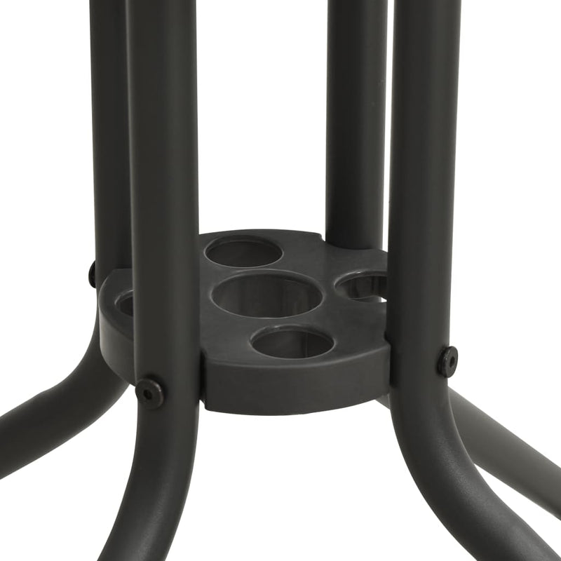 vidaXL 5 Piece Outdoor Dining Set Steel