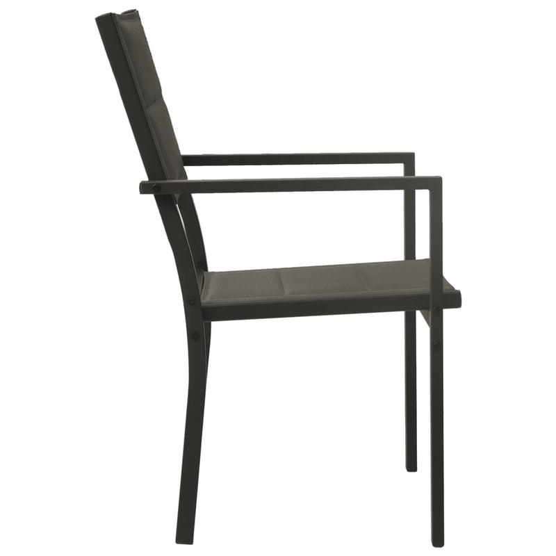 vidaXL 7 Piece Outdoor Dining Set Steel