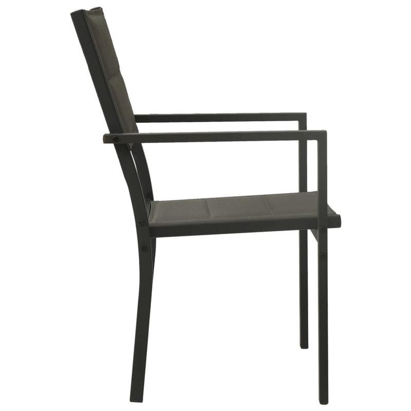 vidaXL 3 Piece Outdoor Dining Set Steel