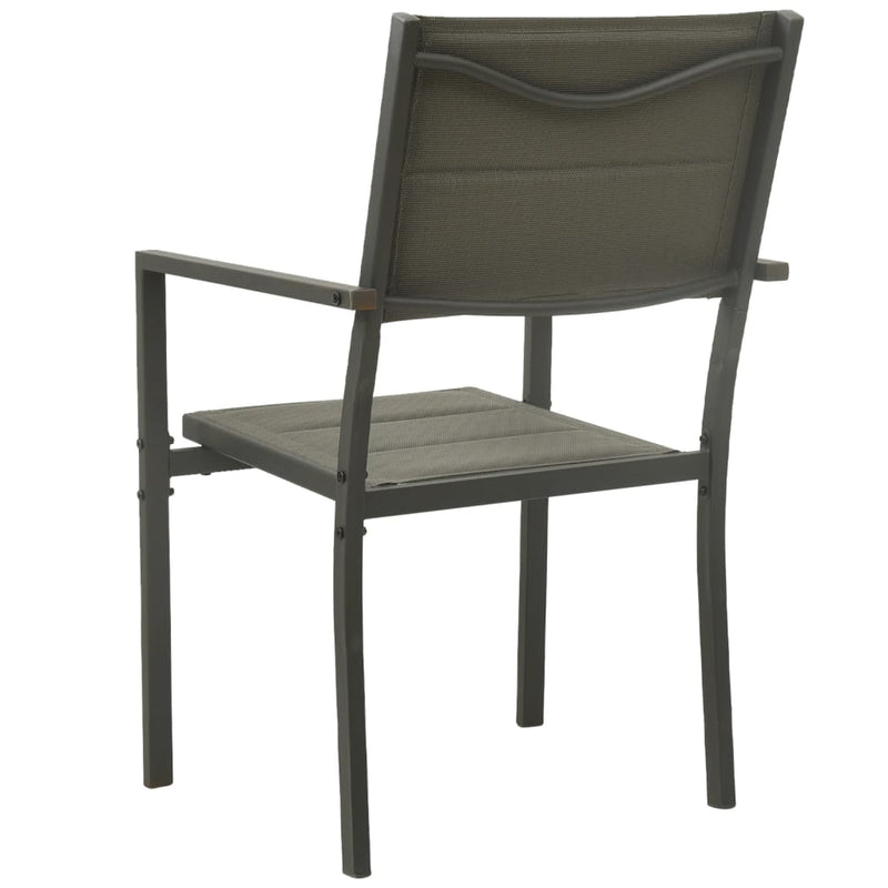 vidaXL 3 Piece Outdoor Dining Set Steel
