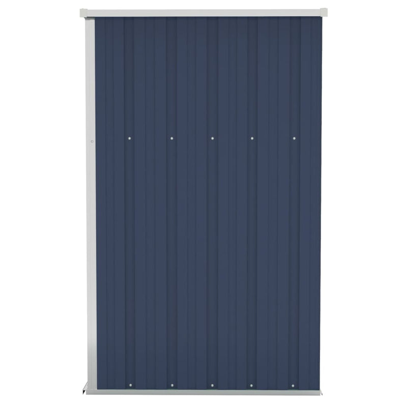 vidaXL Wall-mounted Garden Shed Anthracite 118x100x178 cm Steel