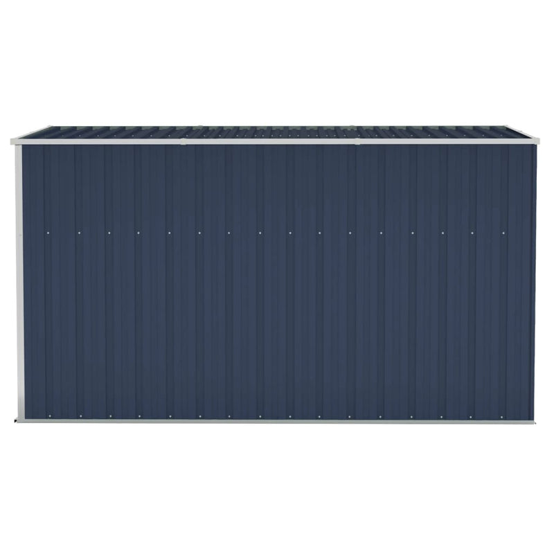 vidaXL Wall-mounted Garden Shed Anthracite 118x288x178 cm Steel