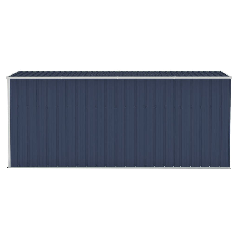 vidaXL Wall-mounted Garden Shed Anthracite 118x382x178 cm Steel