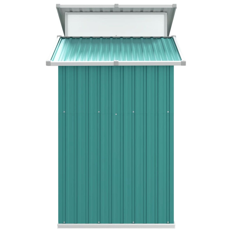vidaXL Garden Shed Green 270x130x208.5 cm Galvanised Steel