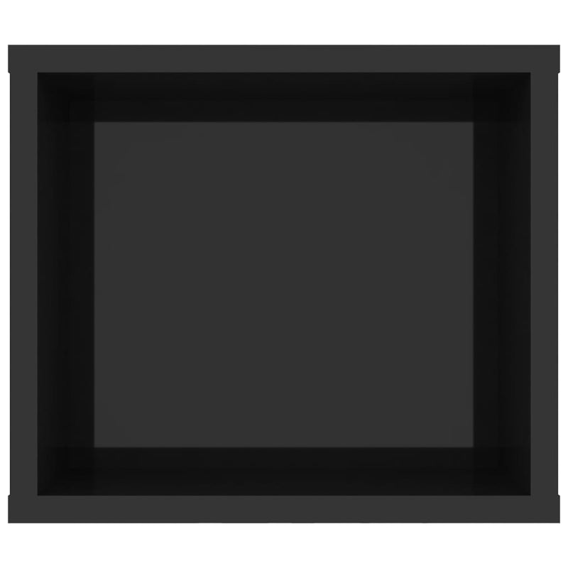 vidaXL Hanging TV Cabinet High Gloss Black 100x30x26.5 cm Engineered Wood