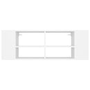 vidaXL Wall-Mounted TV Cabinet White 102x35x35 cm Engineered Wood