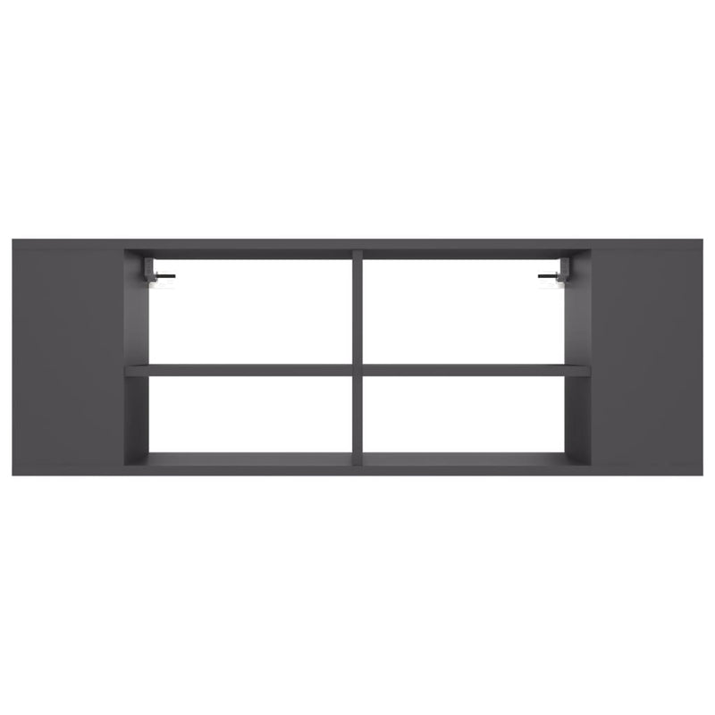 vidaXL Wall-Mounted TV Cabinet Grey 102x35x35 cm Engineered Wood
