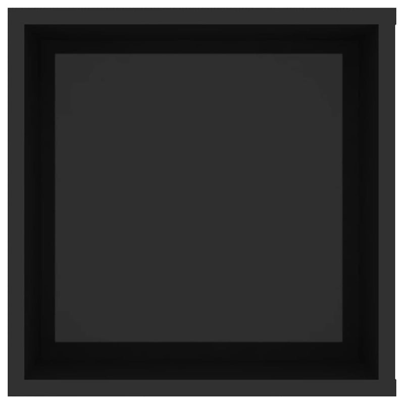 vidaXL Wall-Mounted TV Cabinet High Gloss Black 102x35x35 cm Engineered Wood