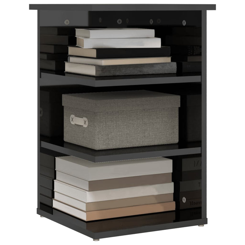 vidaXL Side Cabinet High Gloss Grey 35x35x55 cm Engineered Wood
