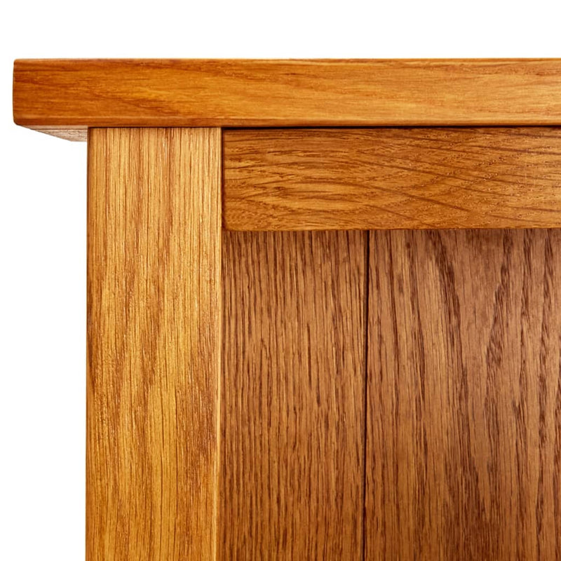 vidaXL 5-Tier Bookcase 70x22x140 cm Solid Oak Wood