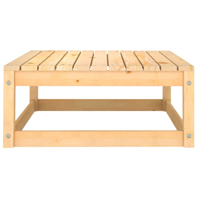 vidaXL Garden Footstools with Cushions 2 pcs Solid Pinewood