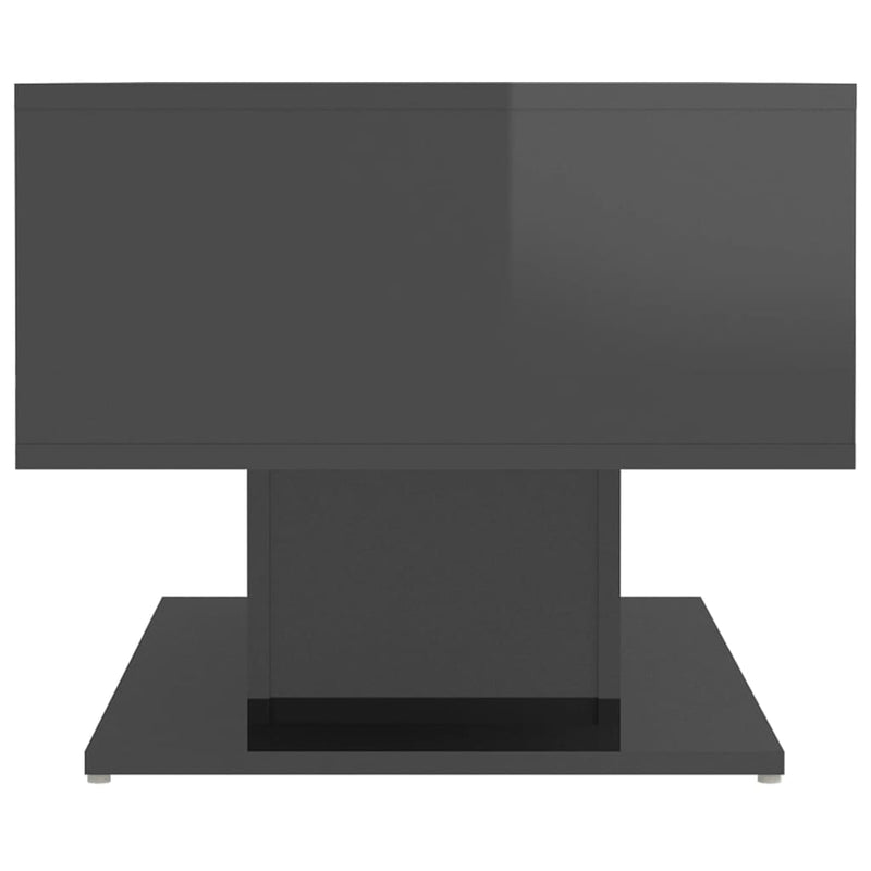 vidaXL Coffee Table High Gloss Grey 103.5x50x44.5 cm Engineered Wood