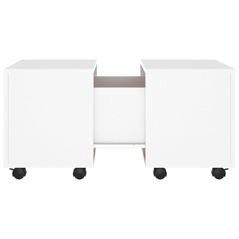 vidaXL Coffee Table White 60x60x38 cm Engineered Wood