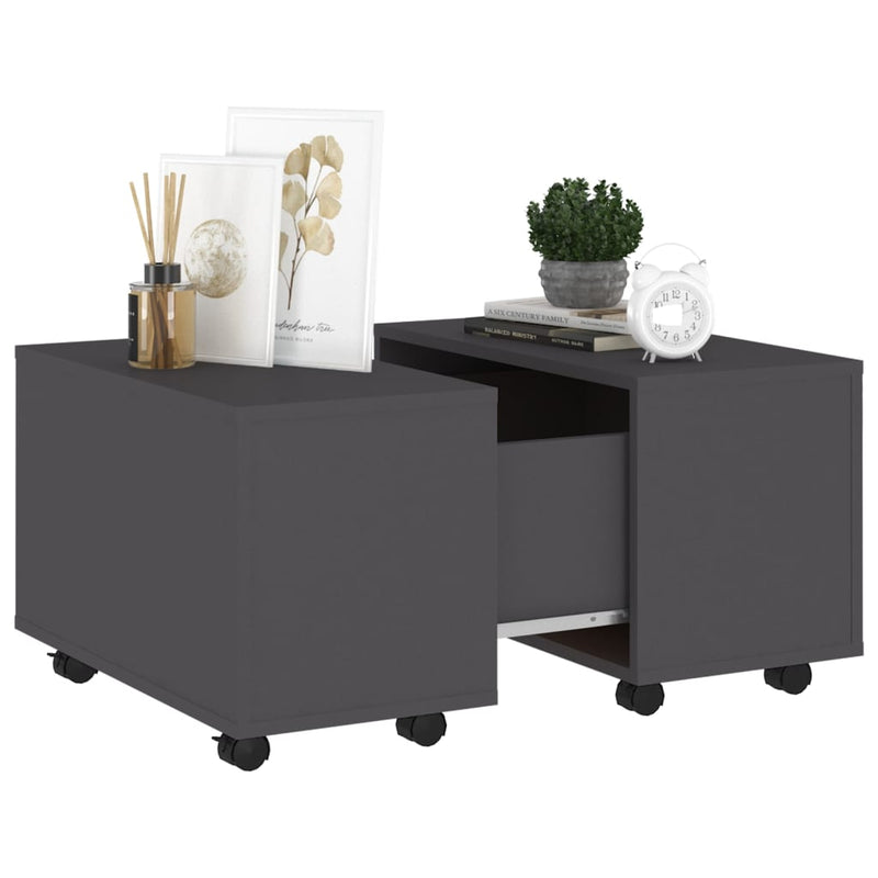 vidaXL Coffee Table Grey 60x60x38 cm Engineered Wood