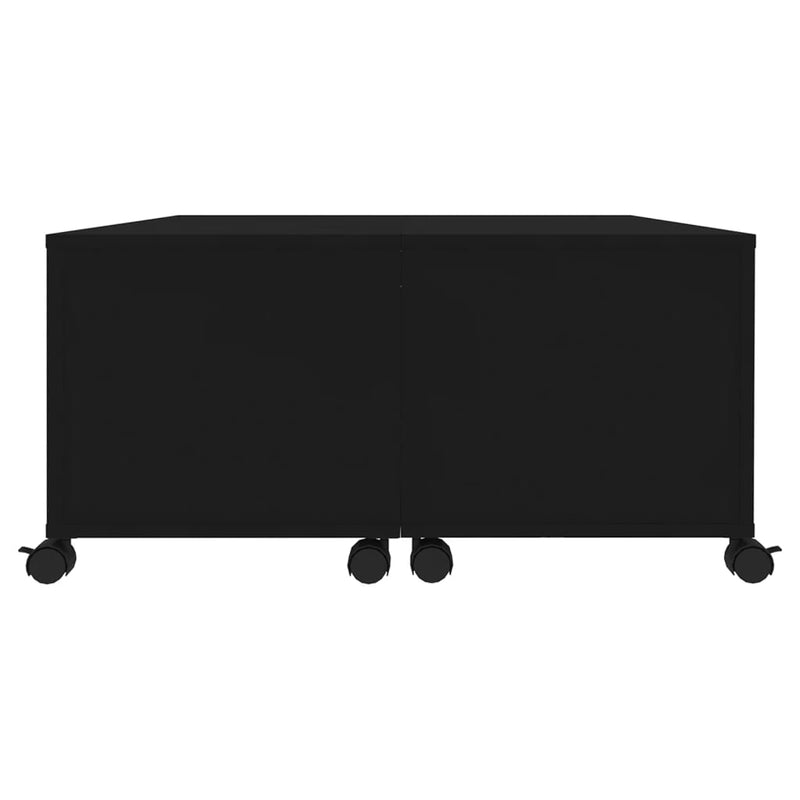 vidaXL Coffee Table Black 75x75x38 cm Engineered Wood