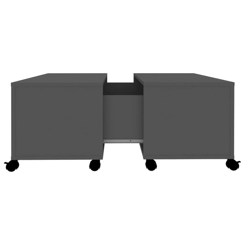 vidaXL Coffee Table Grey 75x75x38 cm Engineered Wood