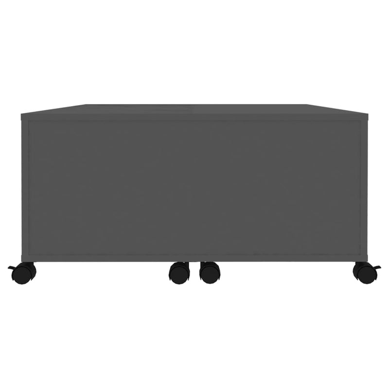 vidaXL Coffee Table Grey 75x75x38 cm Engineered Wood