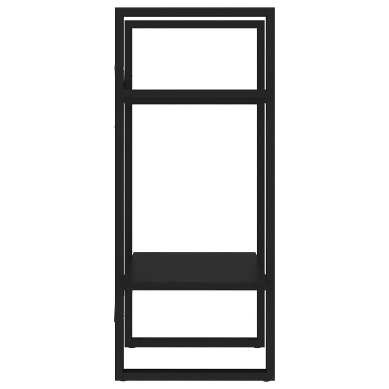 vidaXL 2-Tier Book Cabinet Black 40x30x70 cm Engineered Wood