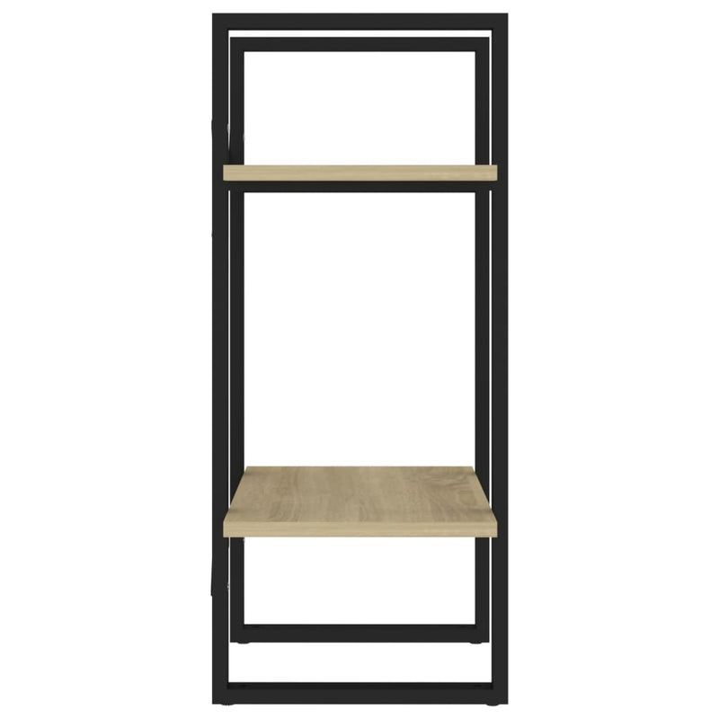vidaXL 2-Tier Book Cabinet Sonoma Oak 40x30x70 cm Engineered Wood