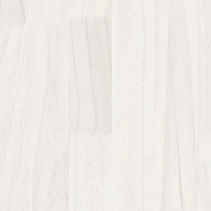 vidaXL 2-Tier Book Cabinet White 40x30x70 cm Solid Pine Wood