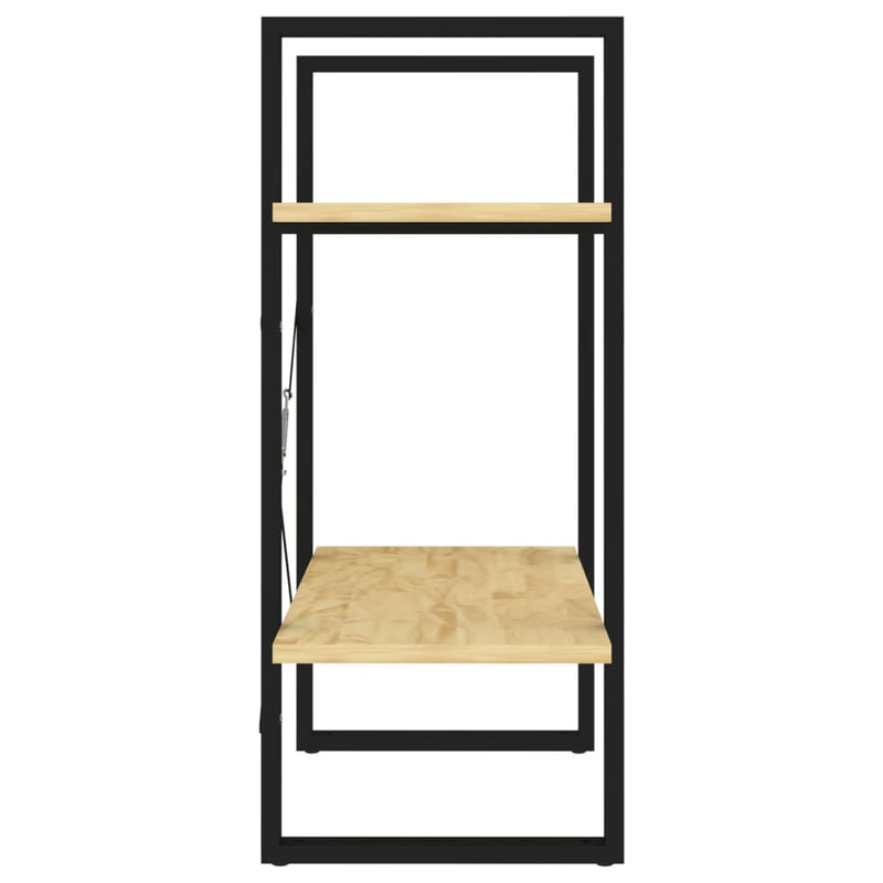 vidaXL 2-Tier Book Cabinet 60x30x70 cm Solid Pine Wood