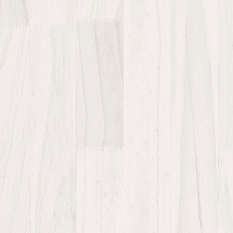 vidaXL 2-Tier Book Cabinet White 60x30x70 cm Solid Pine Wood