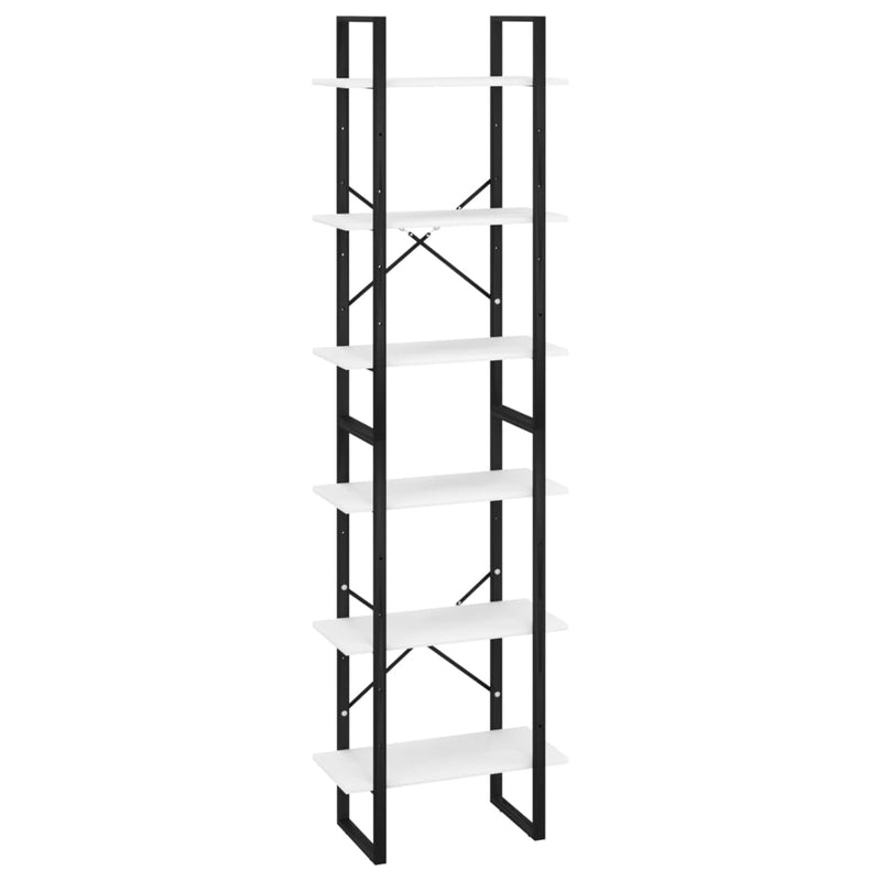 vidaXL Storage Shelf White 60x30x210 cm Engineered Wood