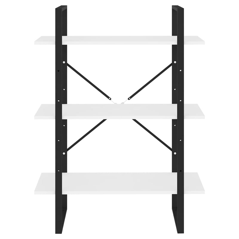 vidaXL Book Cabinet White 80x30x105 cm Engineered Wood