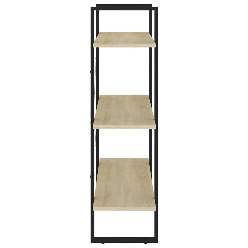 vidaXL Book Cabinet Sonoma Oak 80x30x105 cm Engineered Wood