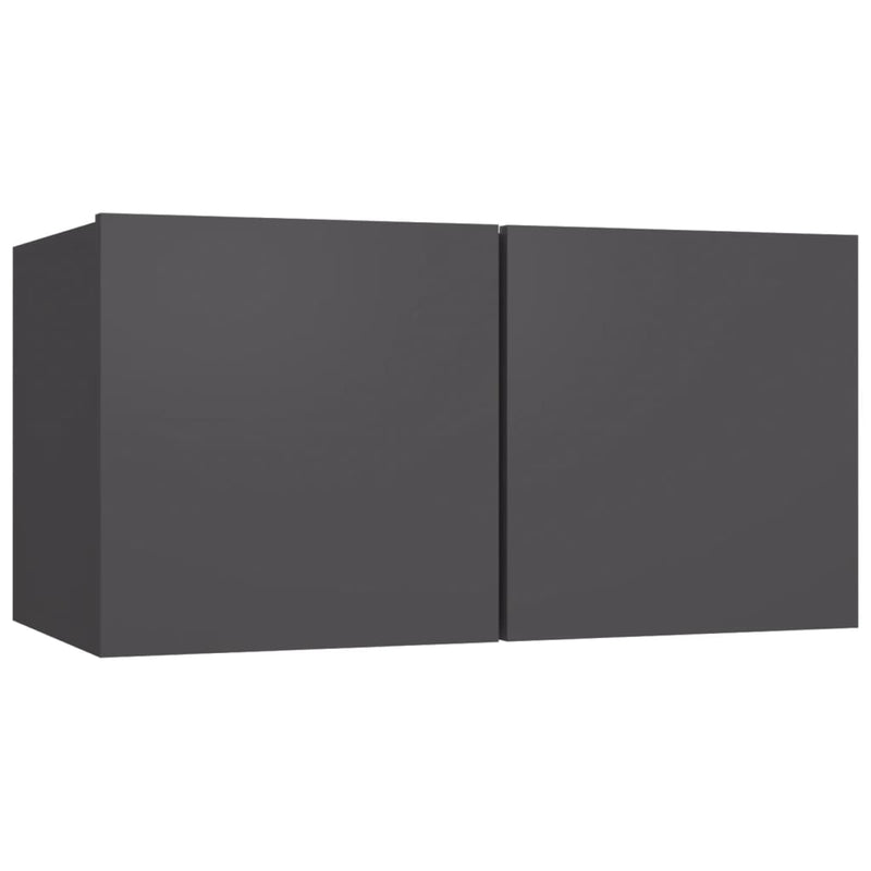 vidaXL Hanging TV Cabinet Grey 60x30x30 cm