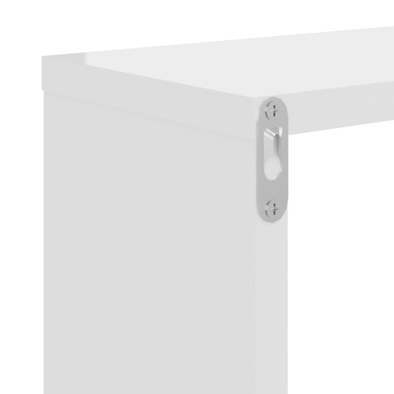 vidaXL Wall Cube Shelves 4 pcs High Gloss White 26x15x26 cm