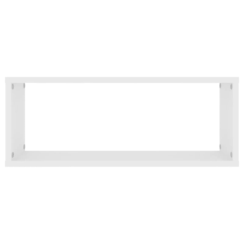 Wall Cube Shelves 4 pcs White 60x15x23 cm Engineered Wood