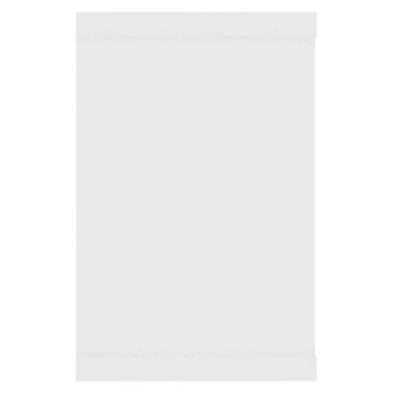 vidaXL Wall Cube Shelves 4 pcs White 60x15x23 cm Engineered Wood
