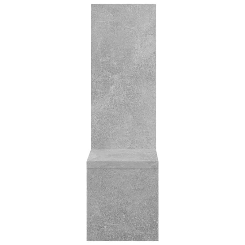 vidaXL Wall Shelves 2 pcs Concrete Grey 50x15x50 cm Engineered Wood