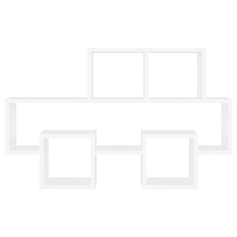 vidaXL Car-shaped Wall Shelf White 82x15x51 cm Engineered Wood