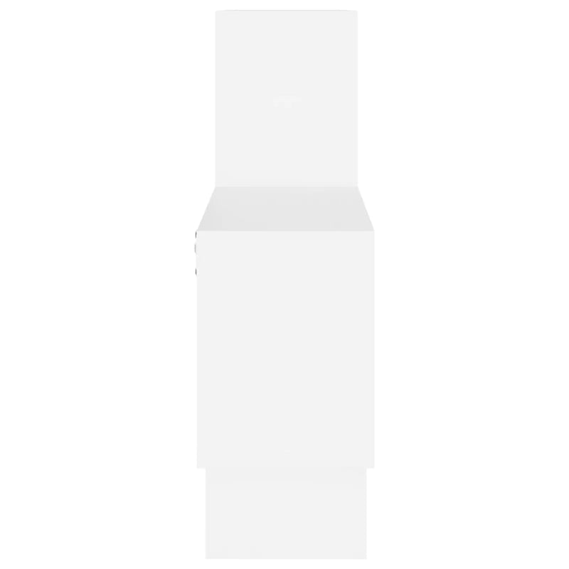 vidaXL Car-shaped Wall Shelf White 82x15x51 cm Engineered Wood