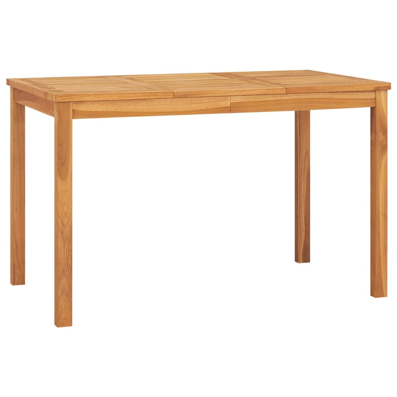 Garden Dining Table 120x70x77 cm Solid Teak Wood