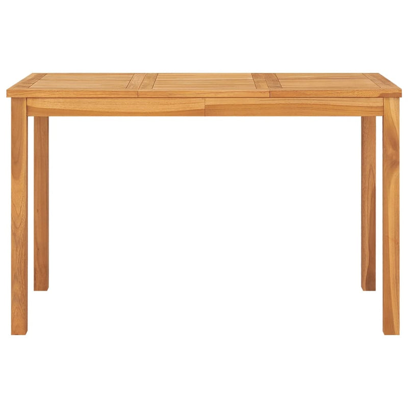 Garden Dining Table 120x70x77 cm Solid Teak Wood