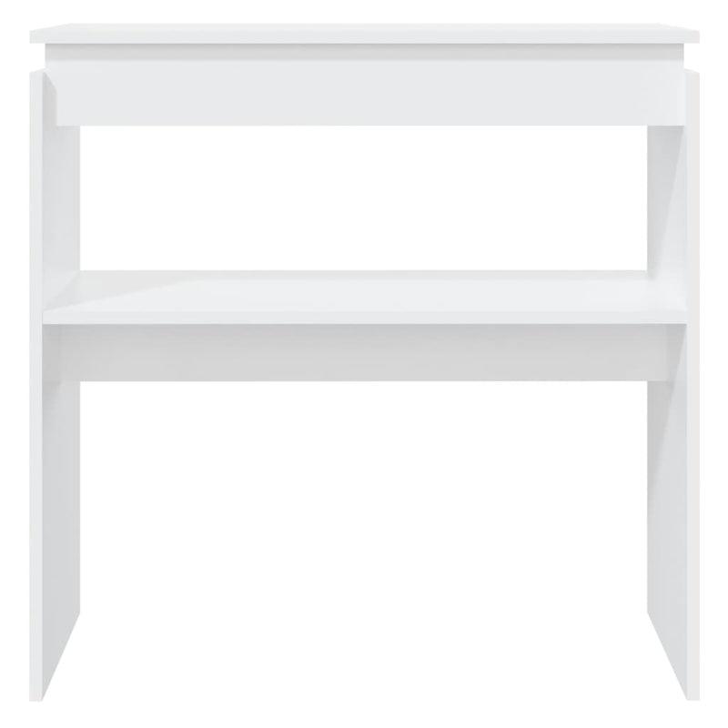 vidaXL Console Table White 80x30x80 cm Engineered Wood