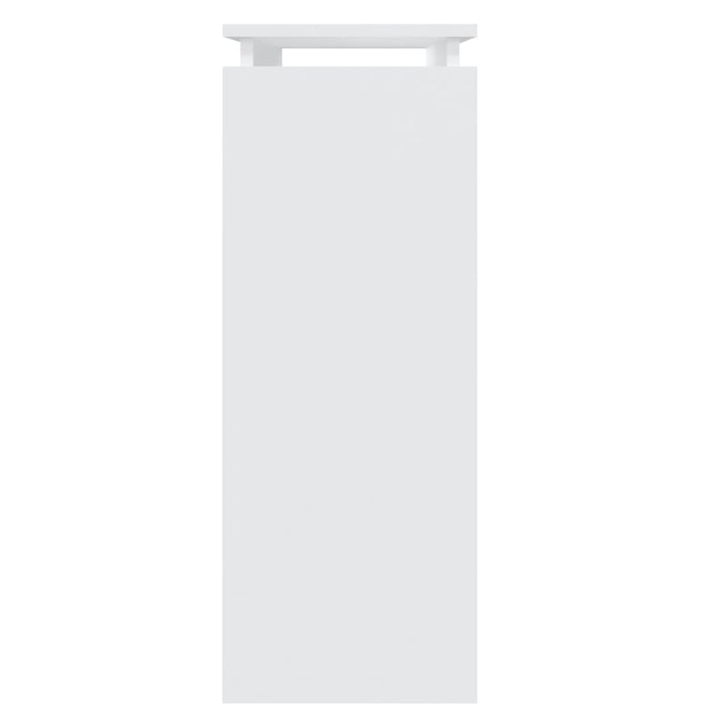 vidaXL Console Table White 80x30x80 cm Engineered Wood