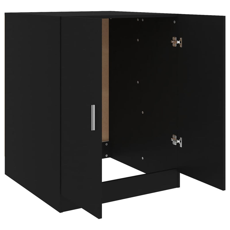 vidaXL Washing Machine Cabinet Black 71x71.5x91.5 cm